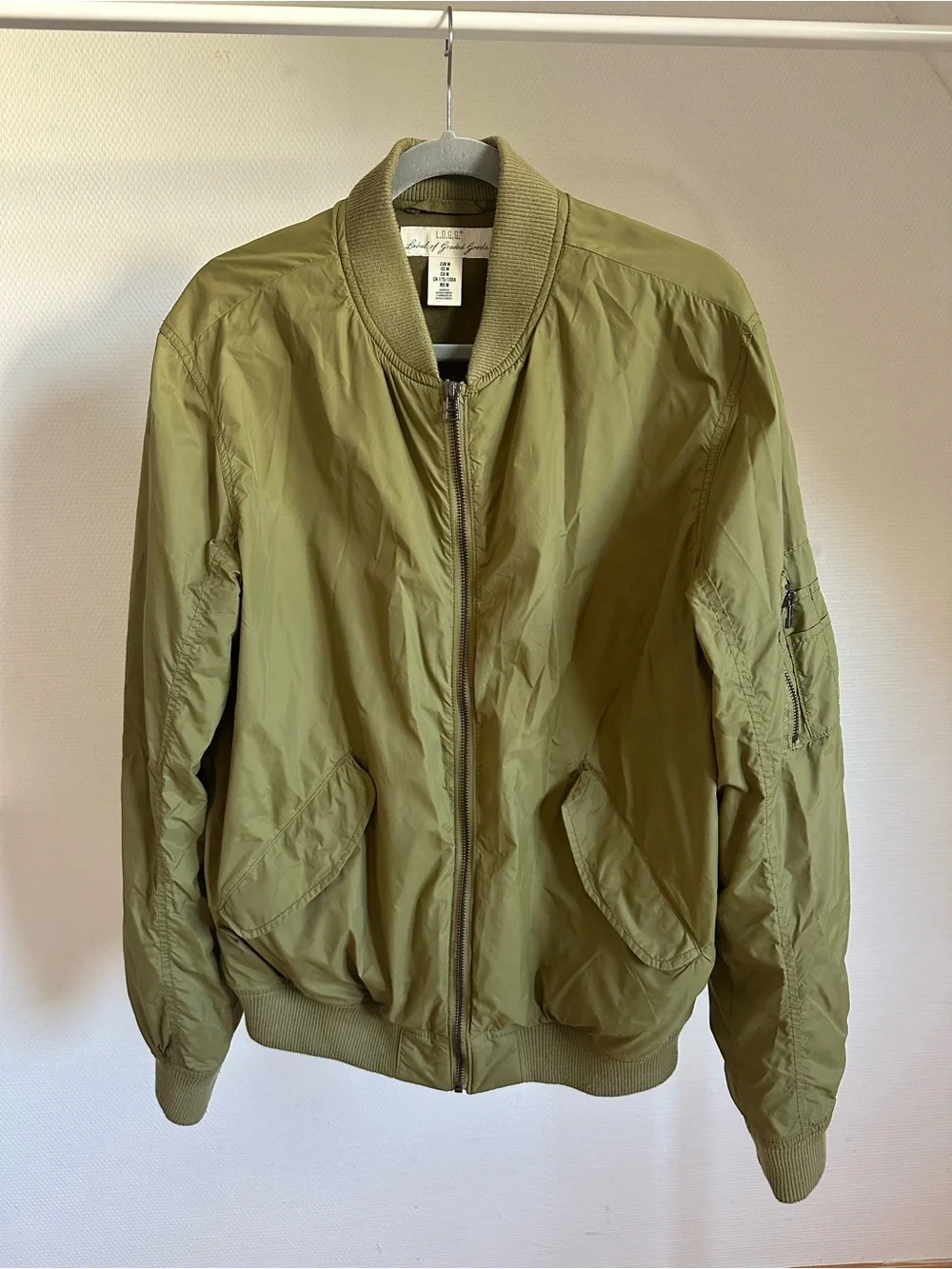 H&M Olive Green Bomber Jacket